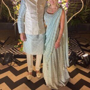 Light Blue Lehenga From India